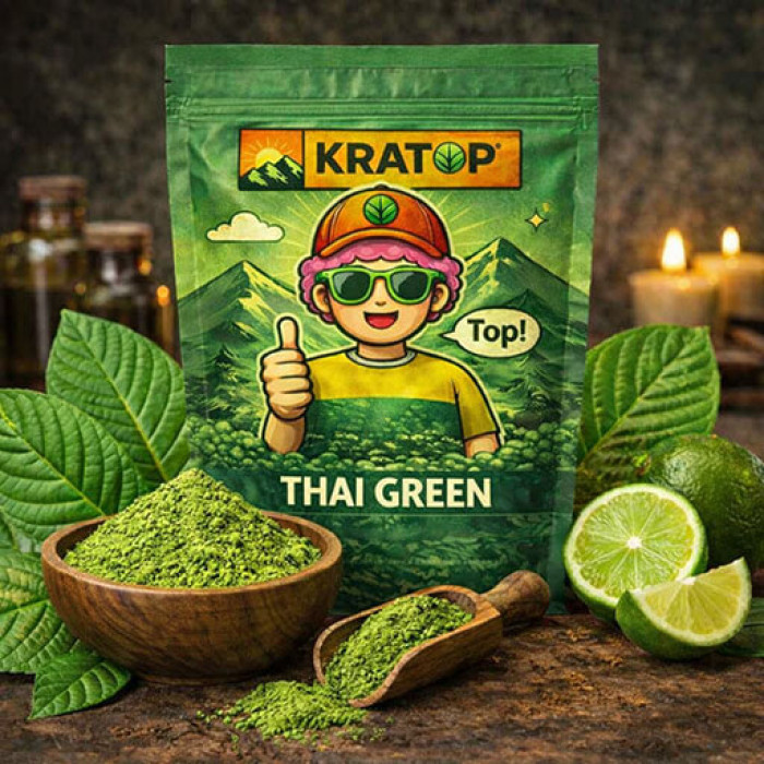 Kratom Verde Thai (Green Thai) en Polvo