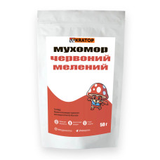 Красный Мухомор Молотый для микродозинга, 50 г, Premium - без песка